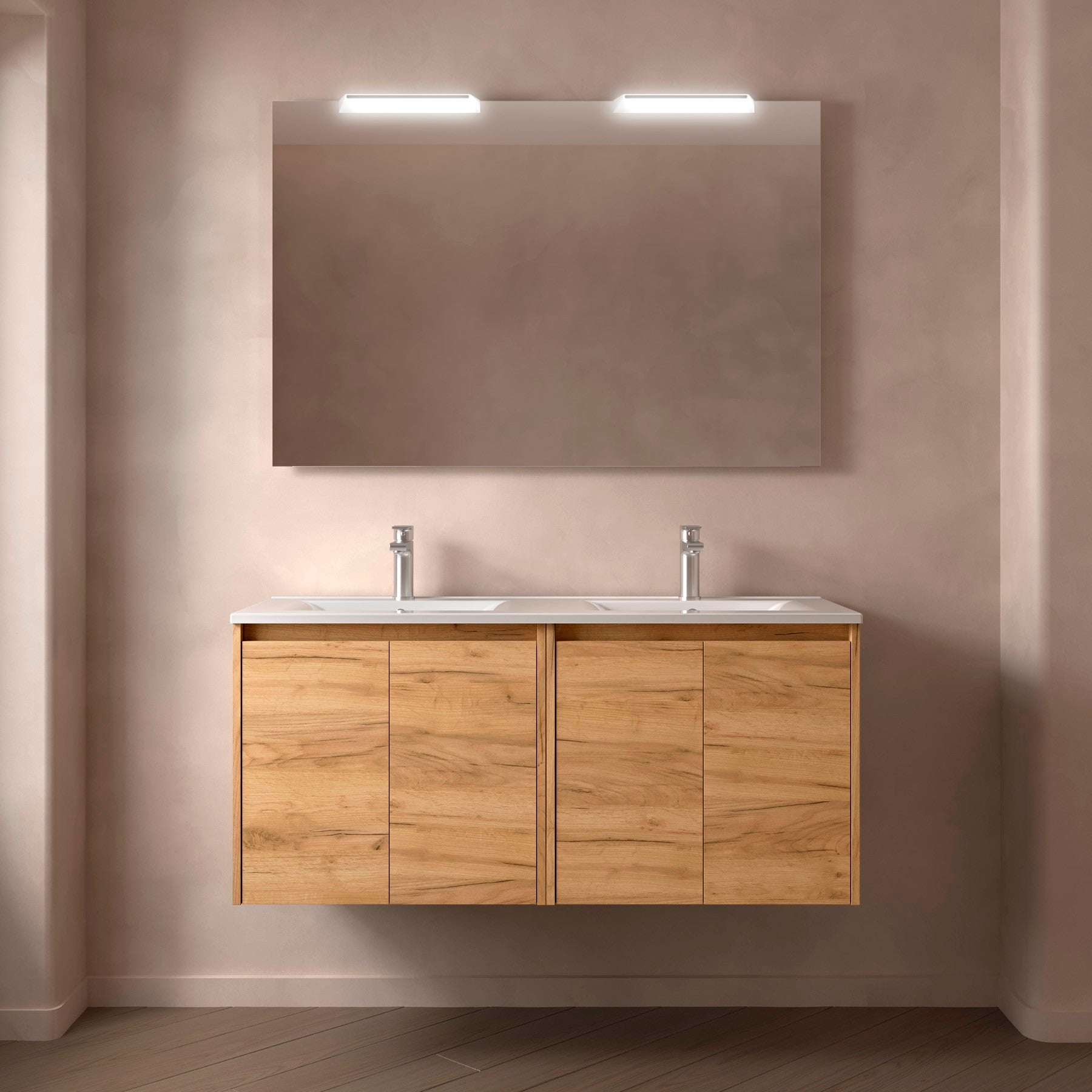 Mueble de baño NOJA 120 140 cms - 4 PUERTAS - LAVABO - BañoClick