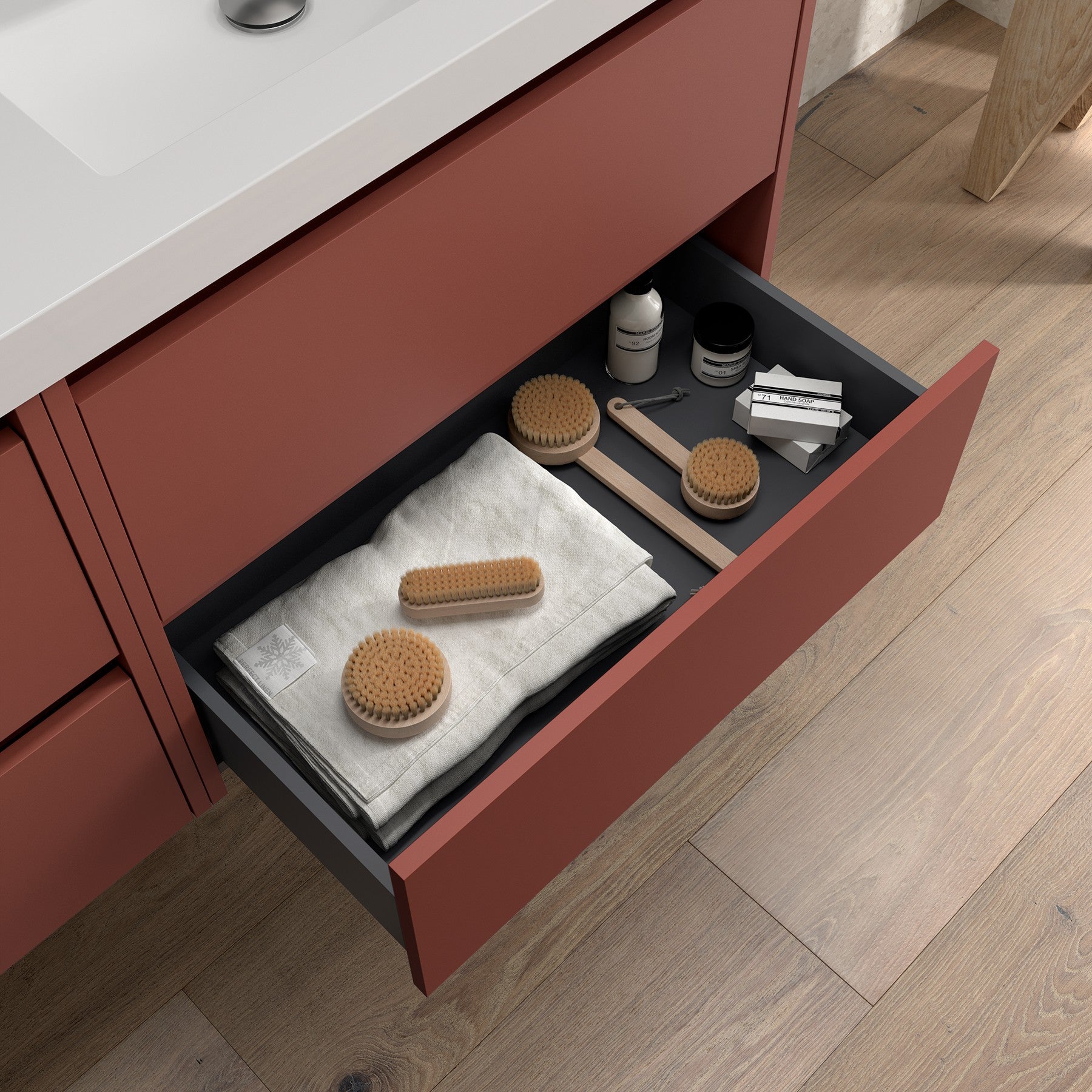 Mueble de baño NOJA 140 cm - 4 CAJONES - LAVABO - BañoClick