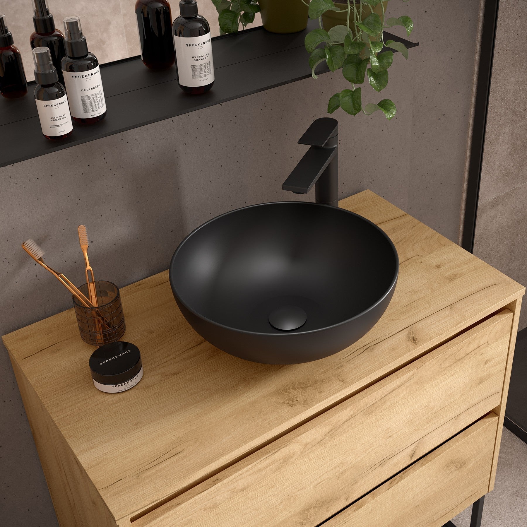 Mueble de baño NOJA 700 2 cajones - Encimera - BañoClick