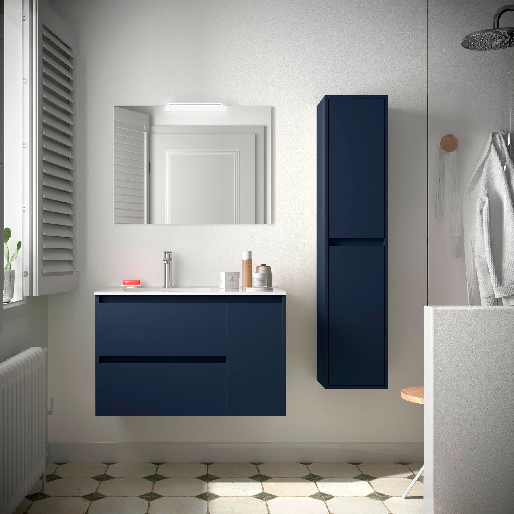 Mueble de baño NOJA 850 2 cajones y 1 puerta derecha - Lavabo - BañoClick