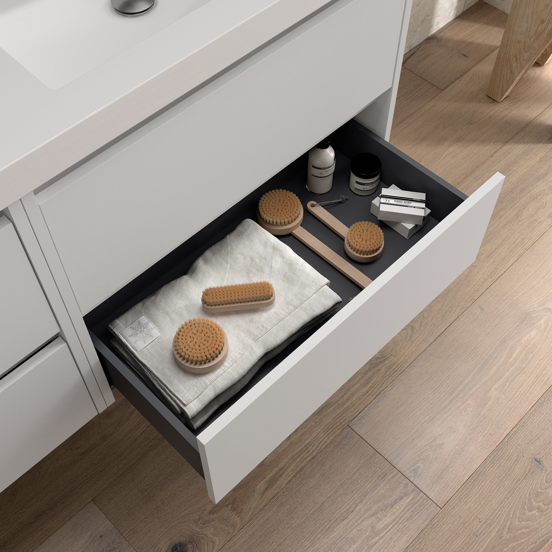 Mueble de baño NOJA 900 2 cajones - Encimera - BañoClick
