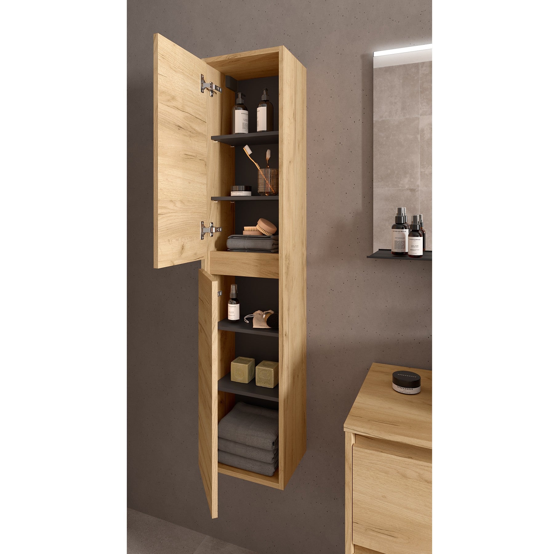 Mueble de baño NOJA 900 2 cajones - Encimera - BañoClick