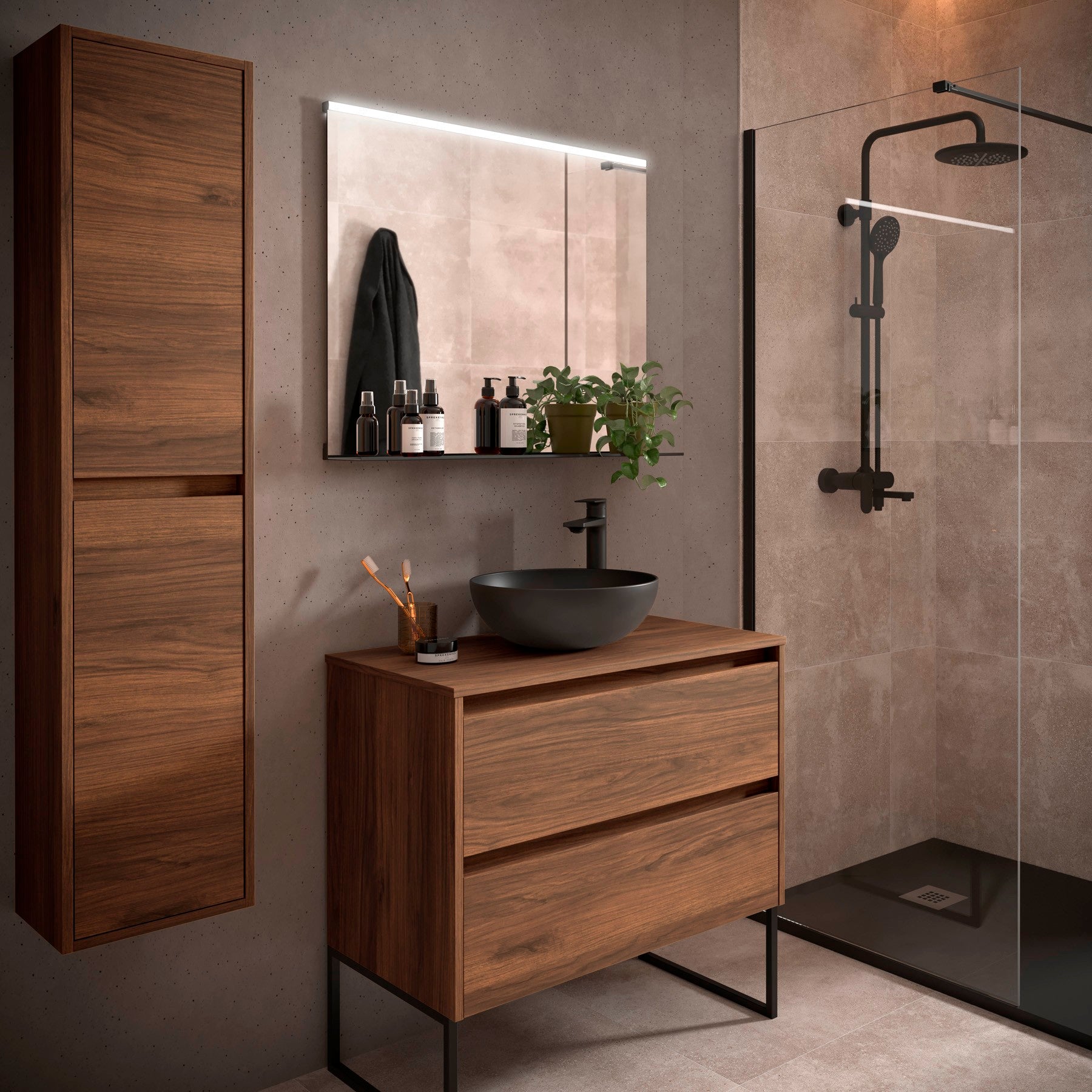 Mueble de baño NOJA 900 2 cajones - Encimera - BañoClick