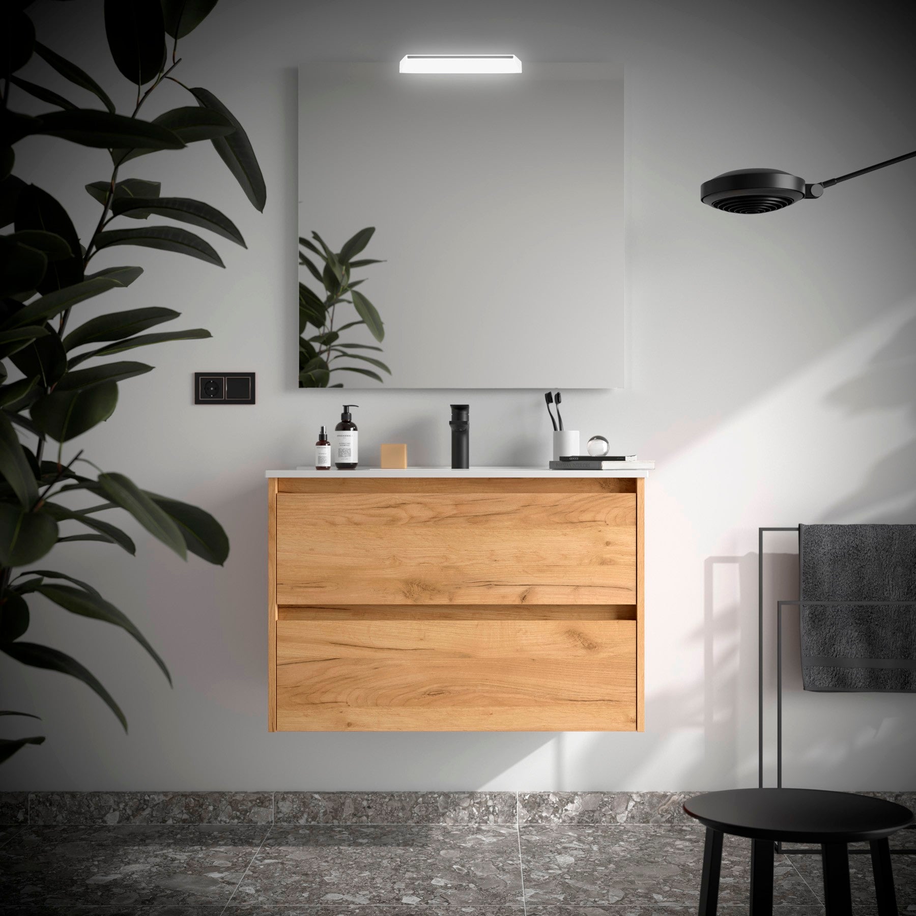 Mueble de baño NOJA 900 2 cajones - Lavabo - BañoClick