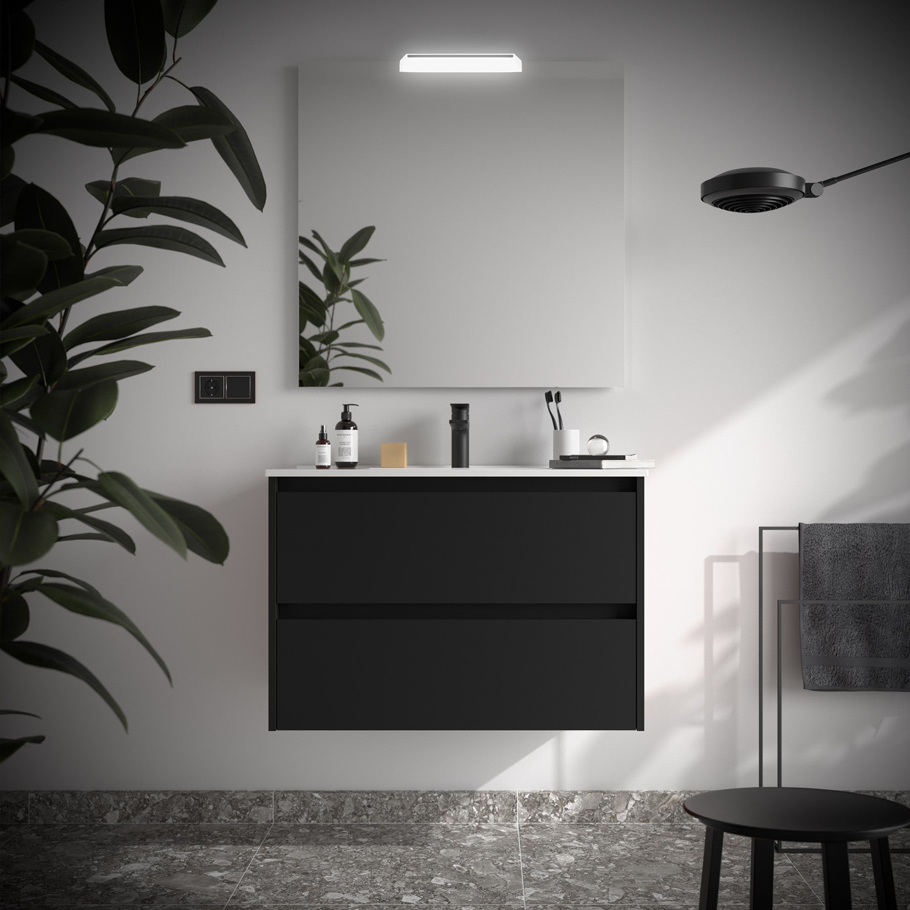 Mueble de baño NOJA 900 2 cajones - Lavabo - BañoClick