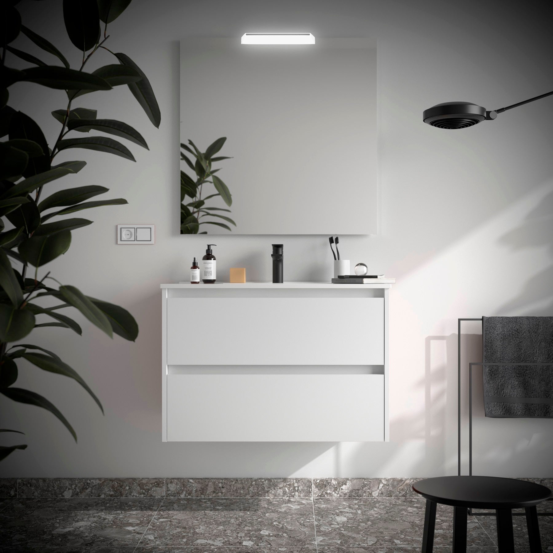 Mueble de baño NOJA 900 2 cajones - Lavabo - BañoClick