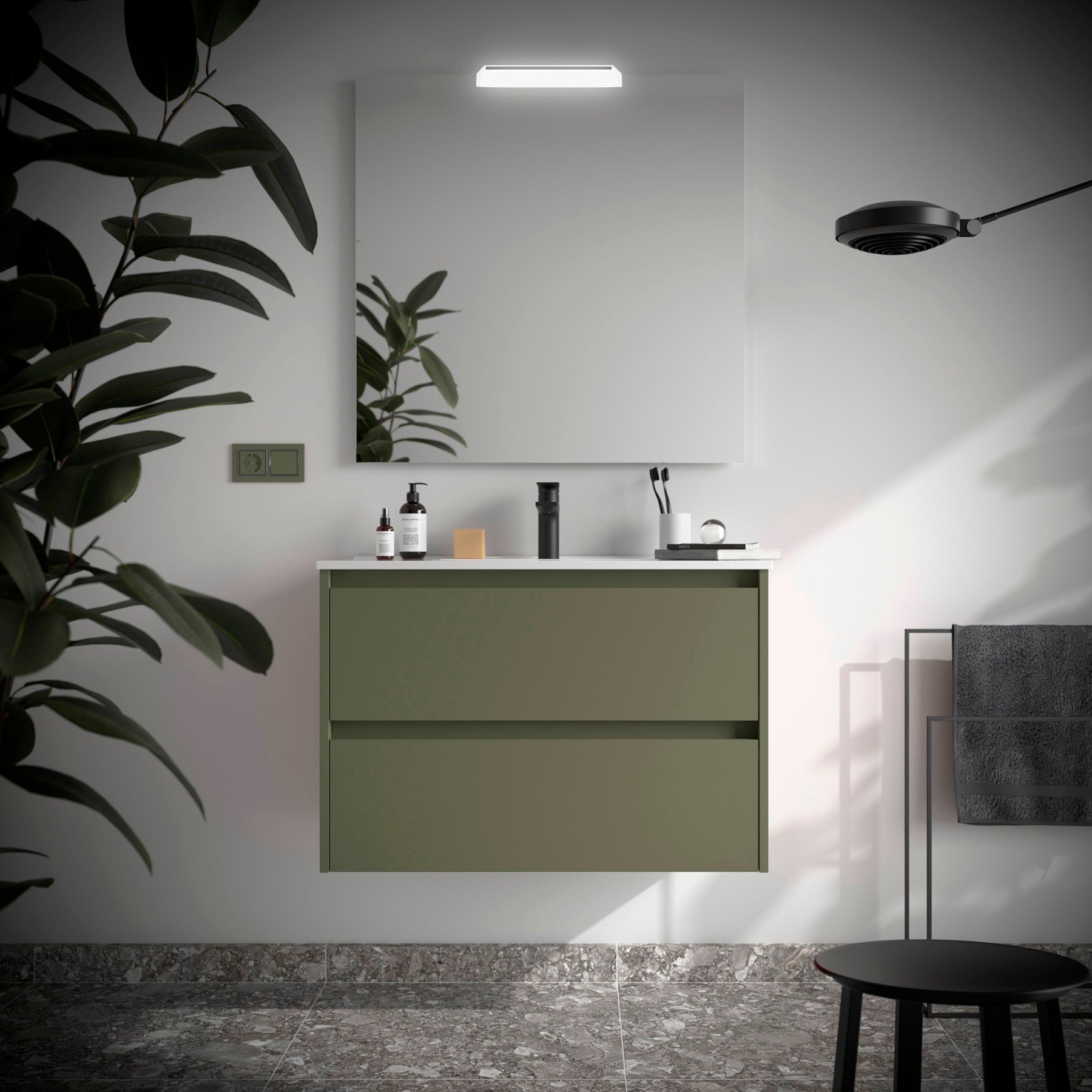 Mueble de baño NOJA 900 2 cajones - Lavabo - BañoClick