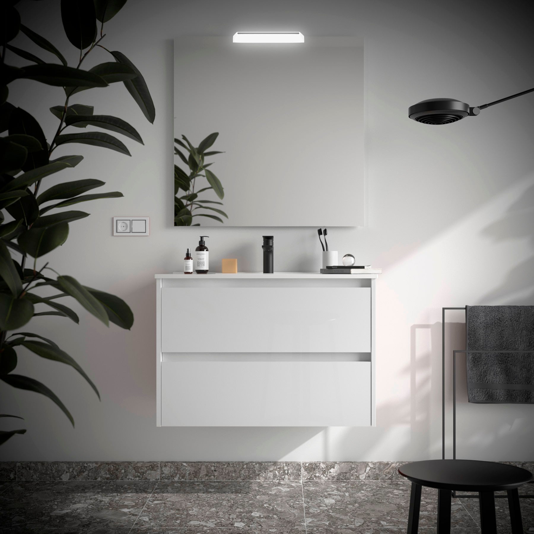 Mueble de baño NOJA 900 2 cajones - Lavabo - BañoClick