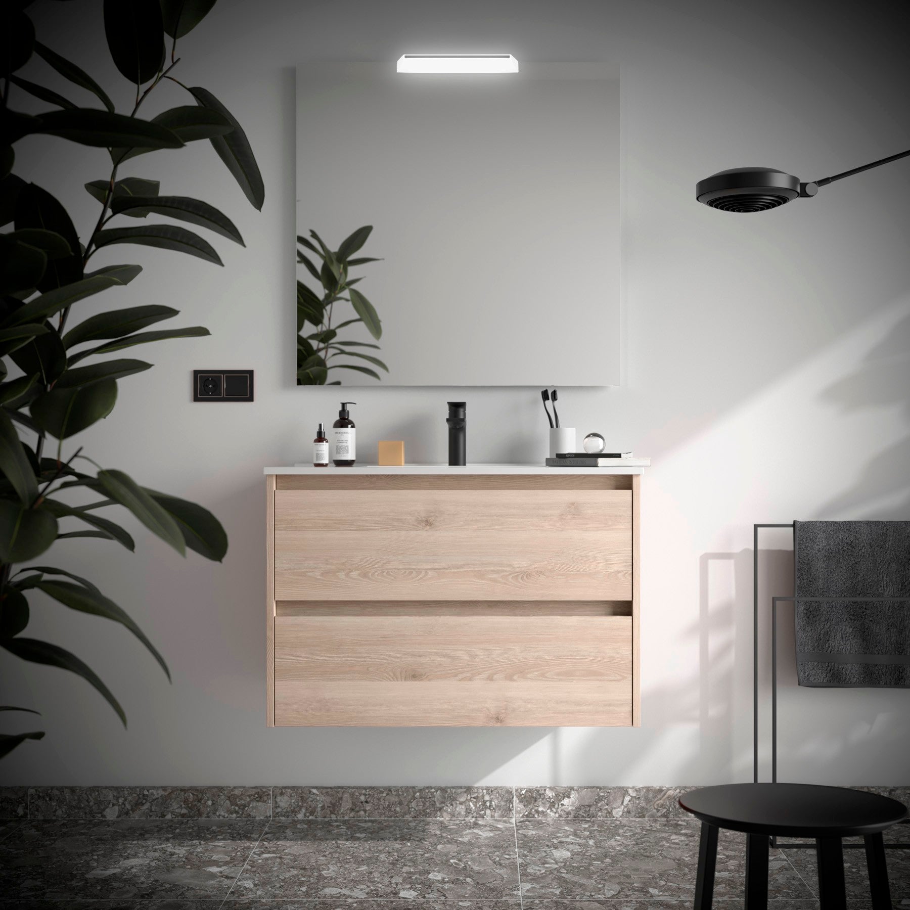 Mueble de baño NOJA 900 2 cajones - Lavabo - BañoClick