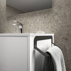 Toallero MINIMAL NEGRO MATE - BañoClick